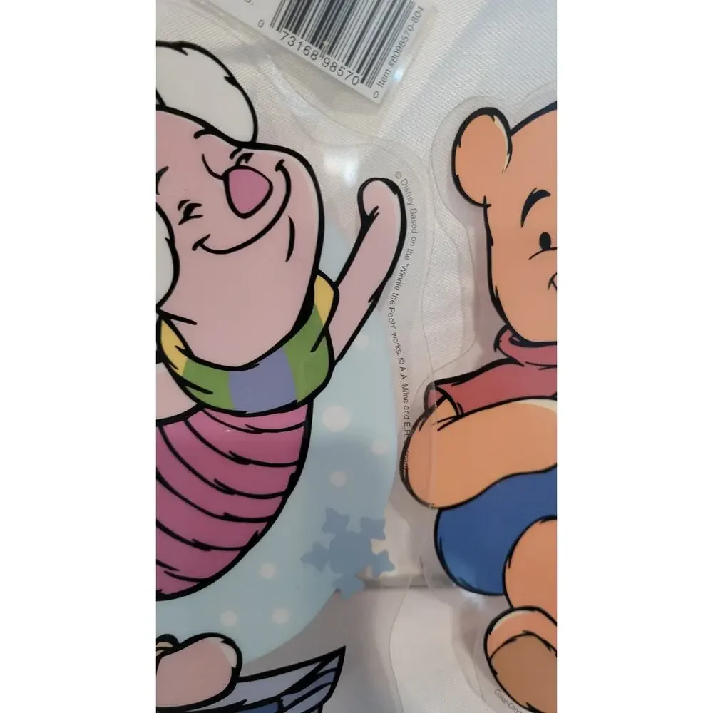 Vintage Disney Winnie the Pooh Color Clings Window Clings Lot of 7 Pooh...
